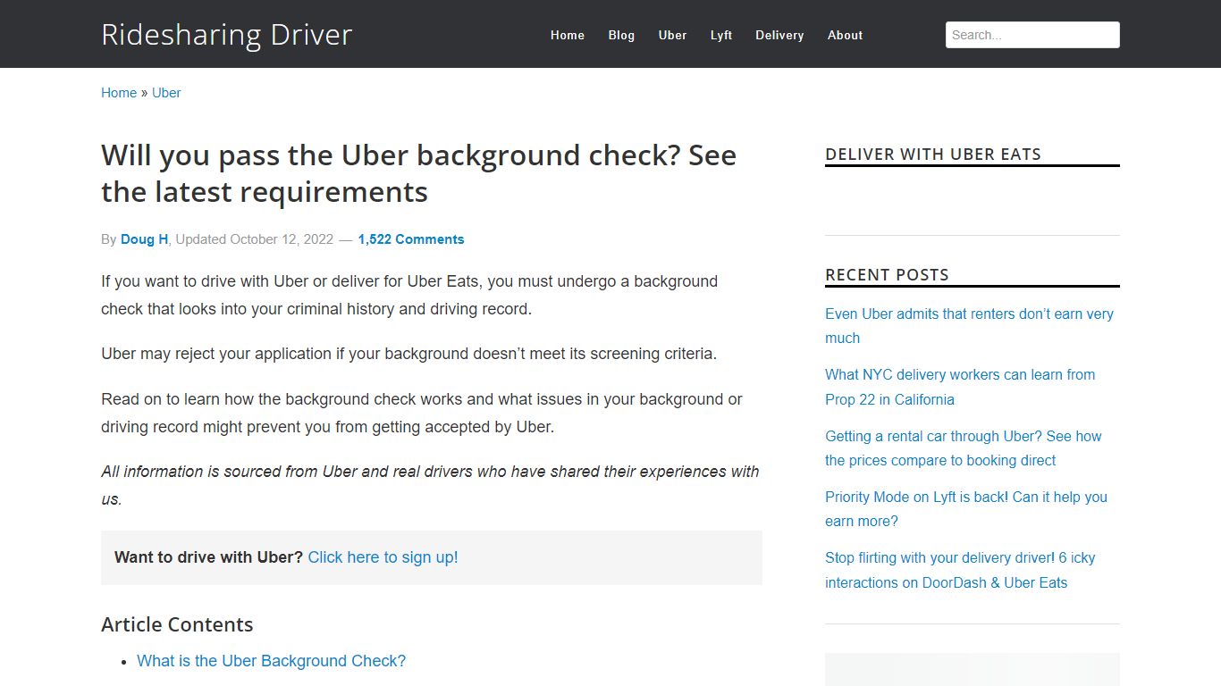 Will you pass the Uber background check? See the latest requirements