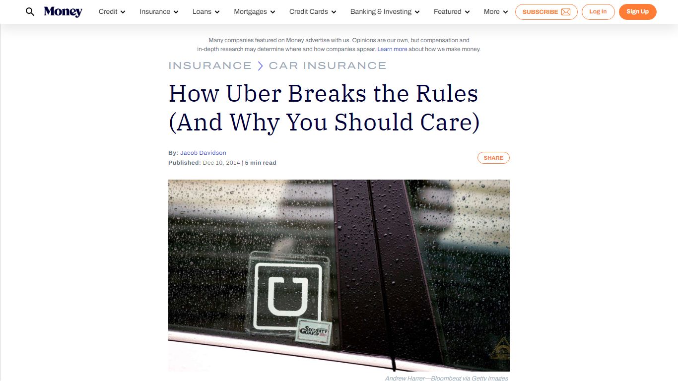 How Uber Breaks the Rules (And Why You Should Care) | Money